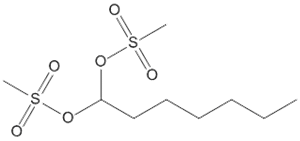 1,1-Heptanediol, dimethanesulfonate